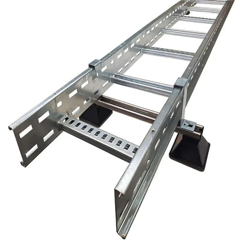 1.5 - 2.5mm Merdiven Tipi Kablo Kanalı Galvanizli Çelik Kablo Kanalı Korozyon Direnci
