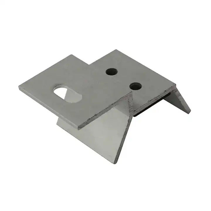 Metal çatı güneş paneli alüminyum armatür PV çatı kurulum seti Çinli üreticiden dikey dikişli çatı armatürü