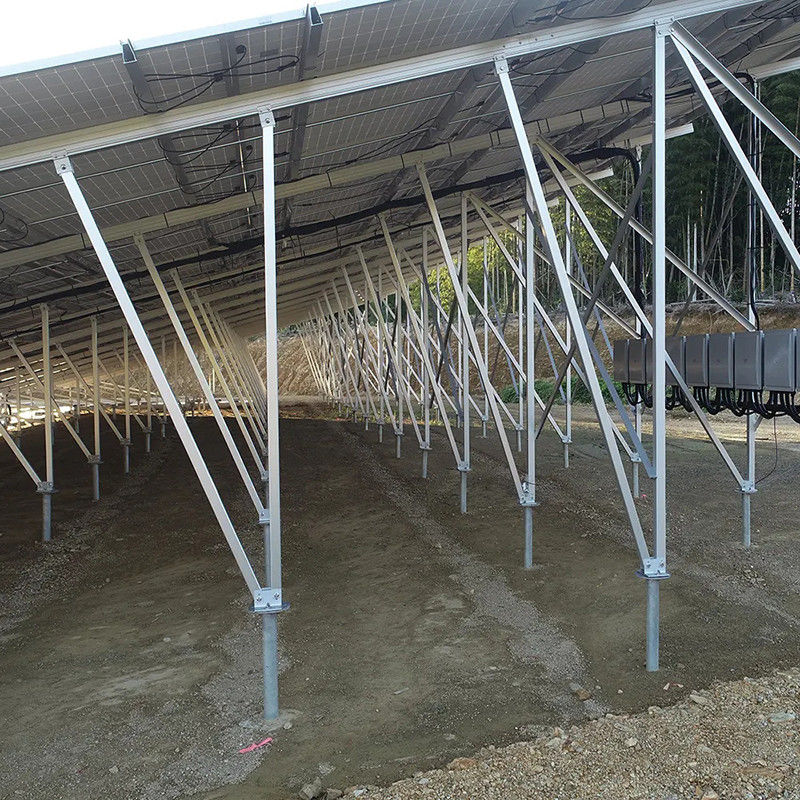 Beton Temel Korozyona Dirençli Toprak Güneş Paneli Montaj Kilisesi Eğim açısı ayarlama için