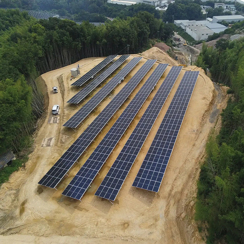 Beton Temel Korozyona Dirençli Toprak Güneş Paneli Montaj Kilisesi Eğim açısı ayarlama için