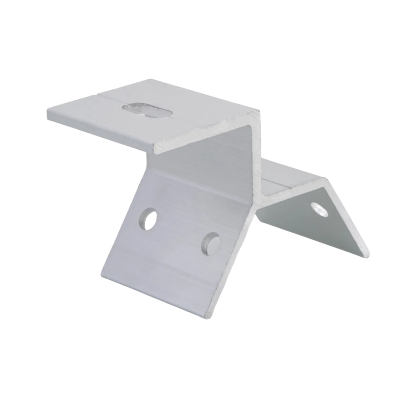 Çift bultlu ve titreşim için tırmıklı kavrama ile alüminyum alaşımlı sıkıştırıcı - Dirençli Yapısal Bağlama Güneş Çatı Sıkıştırıcısı